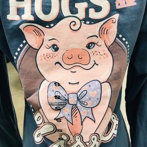 Hogs and kisses sweatshirt